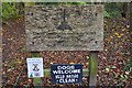 Millennium woodland sign, Ancrum