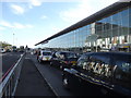 Reflection on a taxi rank