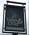 Sign for the Eagle & Child, Weeton