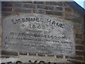 SP8905 : Plaque on gable of former chapel by Bikeboy