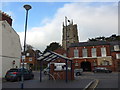 Looking across New Park Street towards St Mary