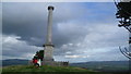 At the Montgomeryshire War Memorial in autumn