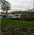 Demolished school building