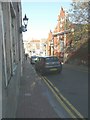 Looking northeast along New Cross Street