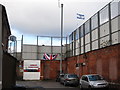 Entrance to the Loyalist Cluan Place in Inner East Belfast