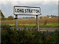 Long Stratton Village Name sign