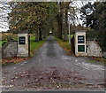 ST8965 : Tree-lined entrance to Shaw House, Shaw Grange and Shaw Court, Melksham by Jaggery
