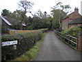 South western end of Water Lane, Oxton