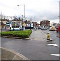 Traffic island at the A20/A23 cross roads