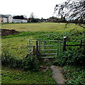 Kissing gate to a public footpath, Whitley