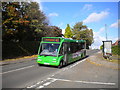 Nottingham bus leaving Lambley