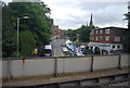 Whiteland seen from the railway line