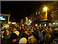 Crowds in Bridgwater High Street waiting for the start of the squibbing