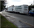 Removals lorries in Goat Road, Pencoed