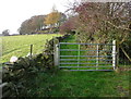 Gate on Sowerby Bridge Bridleway 27 below Greave House