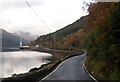 A814 and Loch Long near Glenmallan