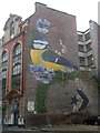 Blue tit mural