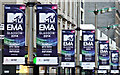 MTV EMA banners on Sauchiehall Street