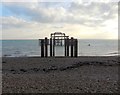 TQ3003 : Remaining pylons and the West Pier by Paul Gillett