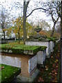 Tombs in the churchyard of St John-at-Hackney