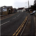 Steep SE end of Factory Lane, Pontypridd