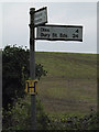 TM1677 : Roadsign on the B1118 Lower Oakley by Geographer