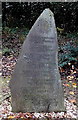 Wilfred Owen memorial stone detail, Pontypridd