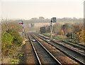 Looking east from Ancaster Station