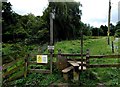 Stile to a riverside track, Malmesbury