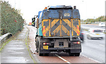 J3876 : Road sweeper, Sydenham bypass, Belfast (November 2014) by Albert Bridge