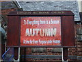 Sign and message, Longton Methodist Church