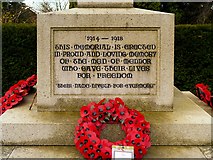 SJ9788 : Mellor War Memorial Dedication by David Dixon
