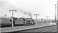 Leyland Station 1963, with Up WCML express rushing past