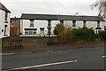 Row of houses near a former pub in Berry Hill