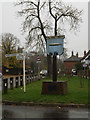 TM2185 : Pulham St Mary Village sign by Geographer