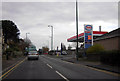 West Road (A96) and petrol station