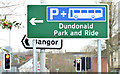 J4274 : New park and ride direction sign, Dundonald (November 2014) by Albert Bridge