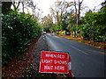 Road works on Bagshot Road