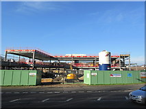TQ7963 : Steel frame of the new Hempstead Valley Shopping Centre extension (3) by David Anstiss