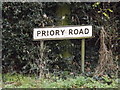 TM1178 : Priory Road sign by Geographer