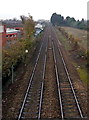 Railway towards Worcester from Malvern Link