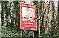 J3876 : Sign, Tillysburn wildlife reserve, Belfast (December 2014) by Albert Bridge