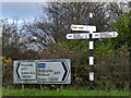 Fingerpost at Shoulder of Mutton Hill