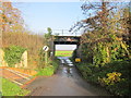 Bridge under the Evesham to Worcester Line Wyre Piddle