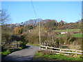 Three footpaths and a road