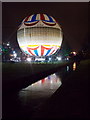 SZ0891 : Bournemouth: the balloon reflected by night by Chris Downer