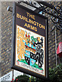 TQ2980 : The Burlington Arms sign by Oast House Archive