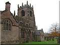 SJ5645 : Church of St Michael, Marbury: north side and tower by Stephen Craven
