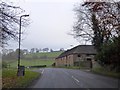 Brick barn by A4110, on southern edge of Wigmore