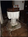 TM3485 : Font of St.Margaret's Church by Geographer
